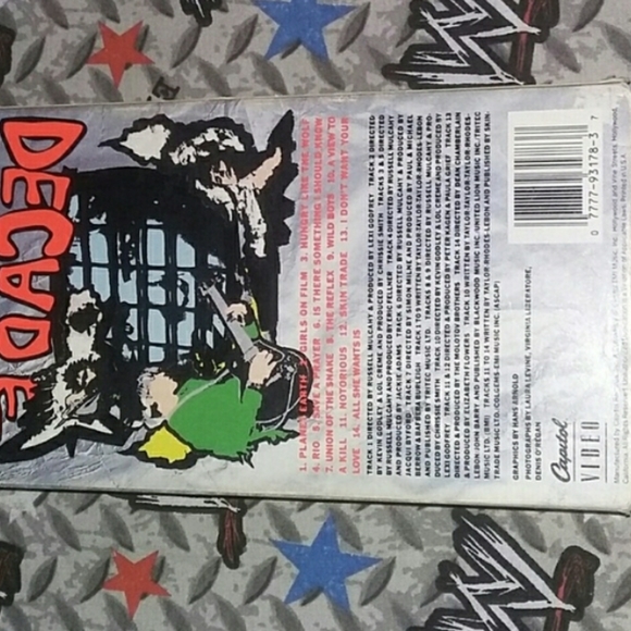 1989 Duran Duran Decade VHS 80s Vintage Pop - Picture 2 of 2